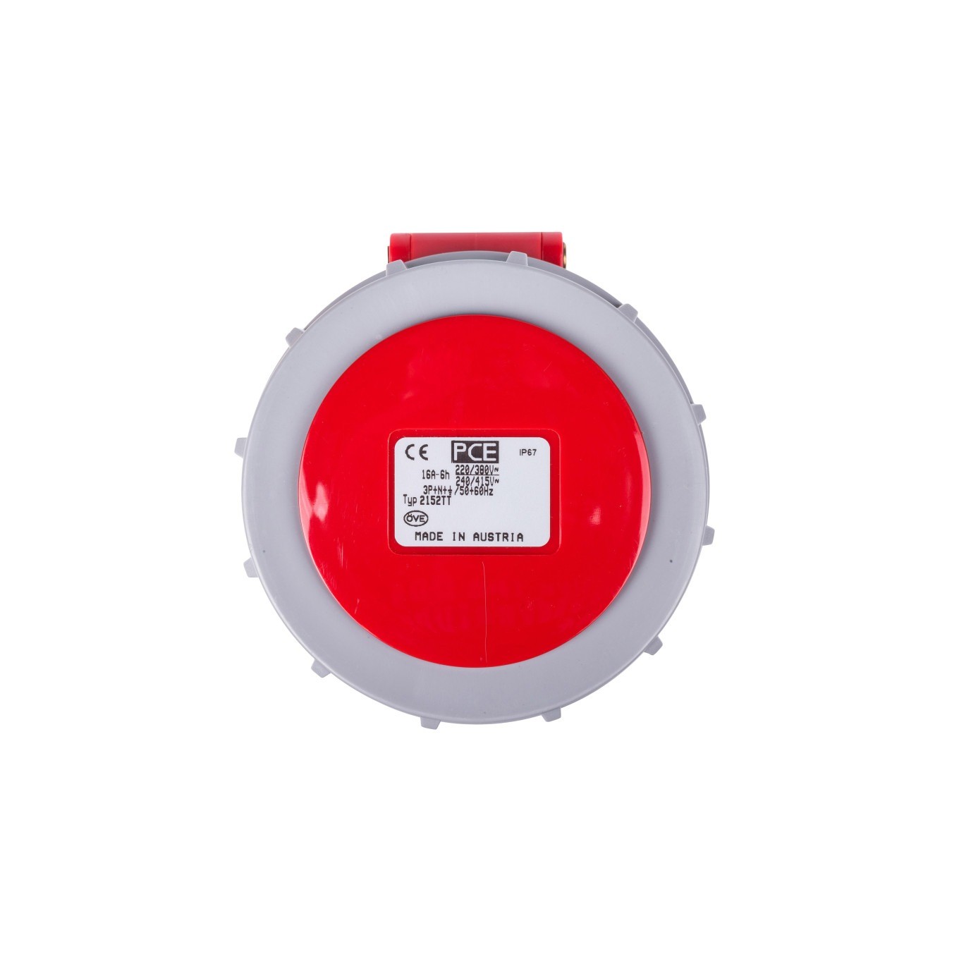 16A 5P Portable Socket 400V Red IP67 TURBO TWIST 2152-6tt