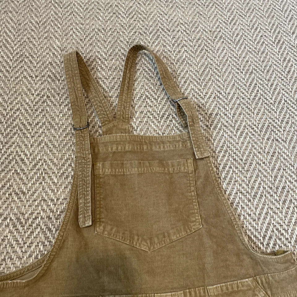 Mono American Eagle Outfitters para mujer talla L tostado pana babero algodón Foto 2 de 4