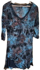 Y2K Izabel London Animal Print Dress UK 12 Green Velvet Detail V Neck
