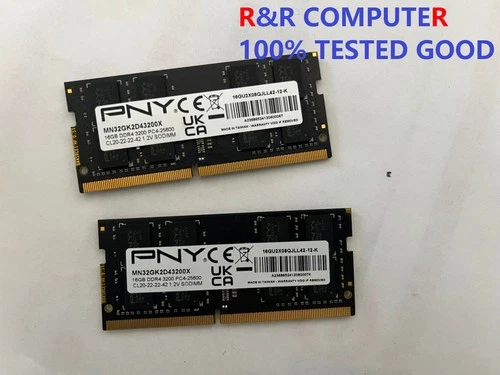 PNY XLR8 Gaming 32GB (2 x 16GB)  DDR4 SO-DIMM DDR4 3200 (PC4 25600) Laptop Ram