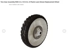 NEW TORO Replacement Part Rear 8" TIRE Wheel for 22 in Mower OEM 59502