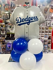 Rare 24" Dodgers Jersey Baseball Mylar Balloon Shape. NEW Ships Flat unpackaged.