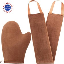 Self Tanning Mitt Applicator kit 2 in 1 for Back Tan Streak Tanner Lotion