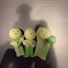 SMISKI GLOW IN THE DARK Used Japan set  of 3 NEAR MINT Sing a song ski