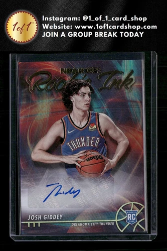 2021-22 Hoops #RI-JGD Josh Giddey Rookie Ink Auto MS