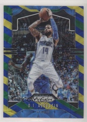 2019-20 Panini Prizm Choice Blue Yellow & Green Prizm DJ Augustin #197 lw9