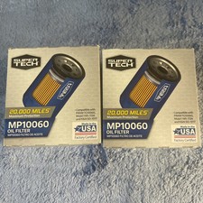 Super Tech Oil Filter MP10060 20000 Mile Protection Made in USA(2pack)