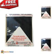 Durable Plastic Pet Door Flap - Medium Size 14.5" L x 10.5" W for Easy Access