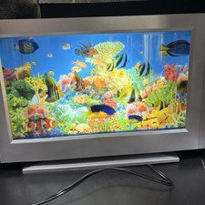 Motion Aquarium Light Moving Fish Lamp Retro Novelty Tropical Ocean Decor