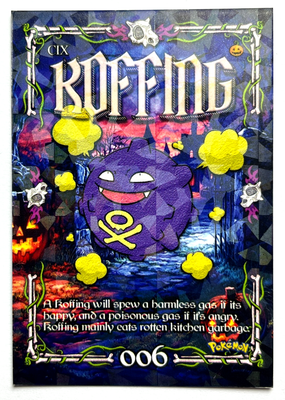 2025 POKEMON HALLOWEEN TRICK OR TREAT Prisma Card #006 KOFFING