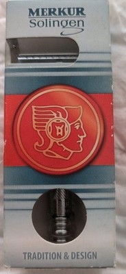 Merkur 38C DE Safety Razor  Bright Chrome Long Barber Pole Grip Balance  New Box