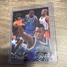Flair 1995-96 Rookie Kevin Garnett #206 Minnesota Timberwolves Basketball Card. rookie card picture