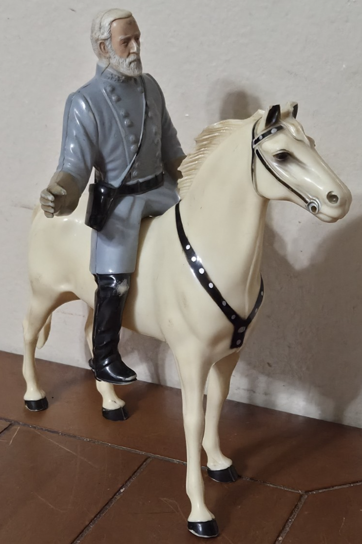 Vintage Hartland Plastics General Robert E Lee Rider W/Traveler