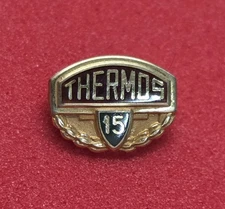 Thermos Employee Badge Service Award Pin Gold
