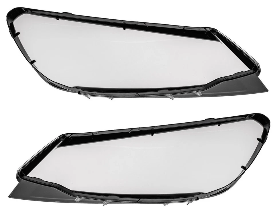 PAIR Headlamp GLASS Headlight LENS COVER Front for Volkswagen Touareg 2015-2018 - Image 4 of 4