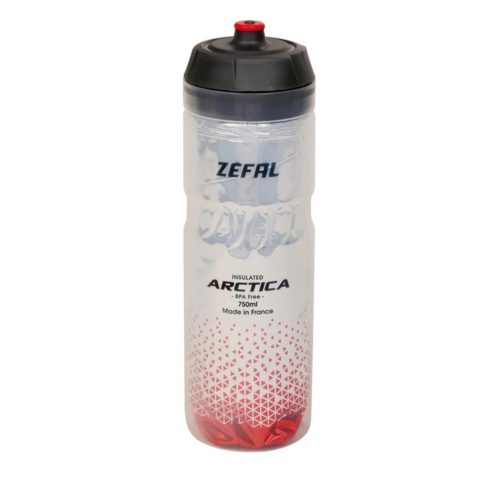 Trinkflasche Zefal Arctica 750ml Silber rot