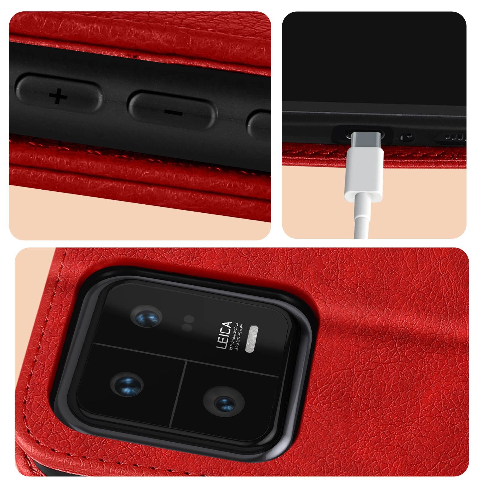 Etui Redmi Note 13 Pro Chesterfield pour éviter les rayures d'écran - 4
