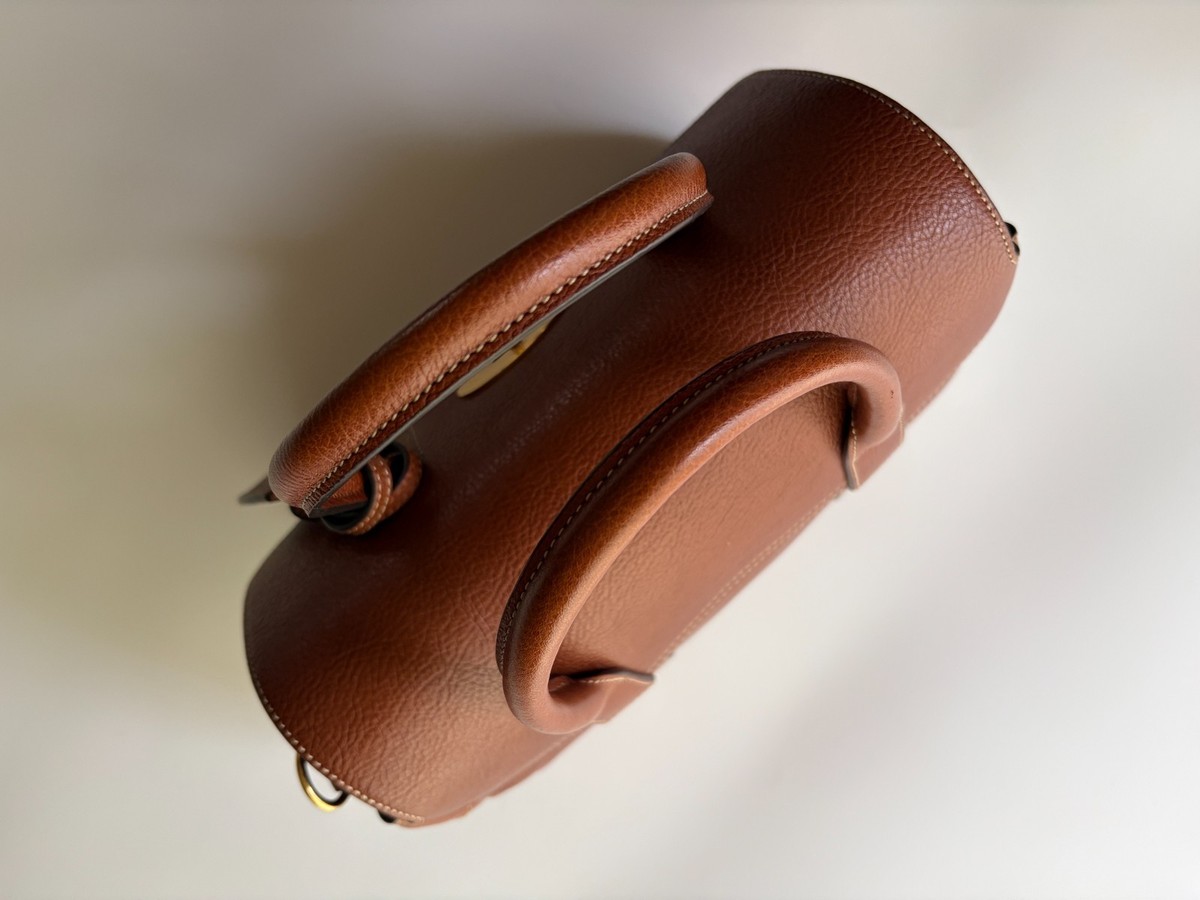 Mulberry Bayswater Satchel Leather 2Way Handbag Shoulder Brown