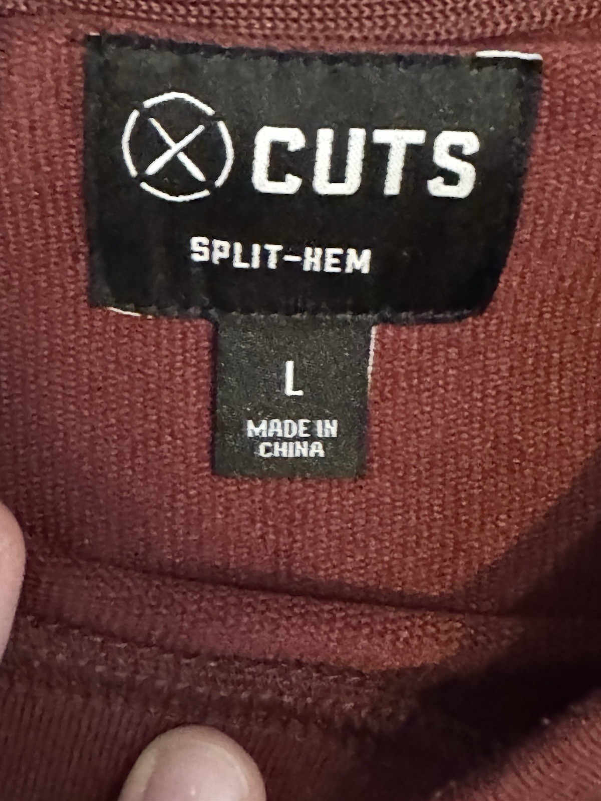 Cuts Clothing Cabernet Split Hem Pullover Crew La… - image 2