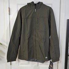 Dickies Men's Protect Cooling Hooded Ripstop Vented Jacket MossGreen Size M NWT