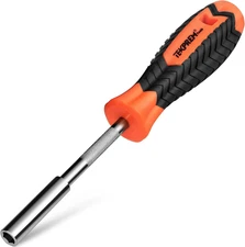 TEKPREM 1/4 Inch Magnetic Bit Driver, Screwdriver Handle for Holding Bits and Sc