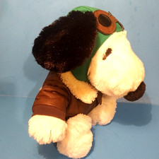 Snoopy Build A Bear Plush C VIDEO "Music Animated" Flying Ace Peanuts Red Baron