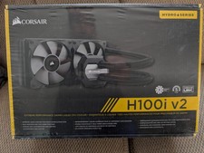 CORSAIR hydro series h100i v2 CPU Liquid Cooler 2435 RPM Dual 120mm Fans NIB