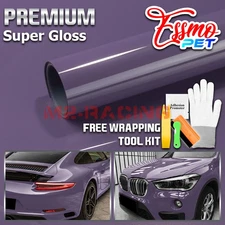 ESSMO PET Super Gloss Negroni Purple Vehicle Vinyl Wrap Decal Sheet Like Paint