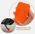 Orange Motorcycle Motorbike Bike Side Stand Kickstand Pad Plate Puk Puc Puck UK