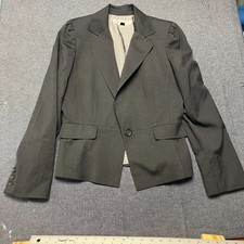 Tahari Arthur S. Levine Women's Blazer Size 8 Black One Button Career Workwear