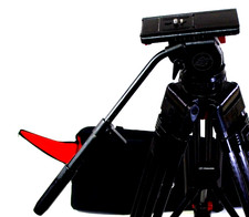 Sachtler VIDEO V20 SB Fluid Head TELESCOPIC PAN BAR tiedow knob camplat Serviced
