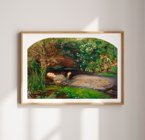 Art print Millais Ophelia Shakespeare giclee poster vintage gallery wall art - Picture 3 of 13