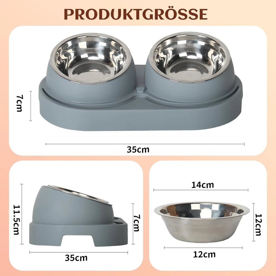 Eleganter und Hygienischer Futterspender für Katzen und Hunde - 3-in-1 Design - Bild 4 von 4