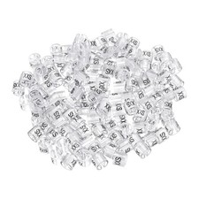 Pack of 150 Clothes Hanger Marker 2XS Size Tag Fit 3mm Rod Transparent