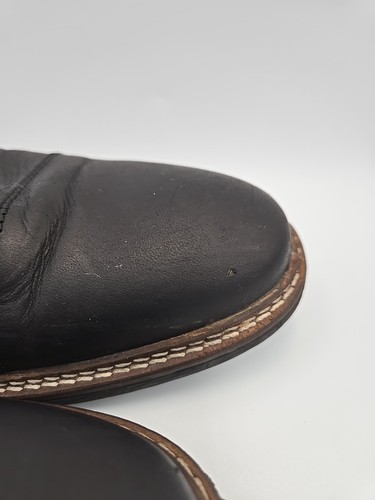 Bull Boxer Warrynt Cap-Toe Boots Men’s US 10 Black Leather Chukka Boots Handmade - Picture 8 of 14