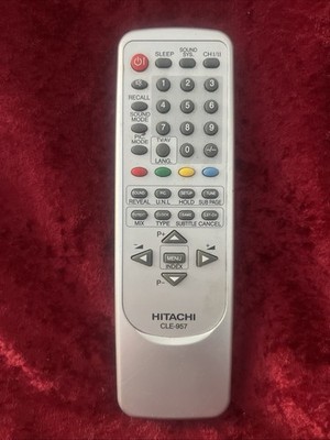 HITACHI CLE-957 REMOTE CONTROL GENUINE OEM TV C29F800S C21RF80S