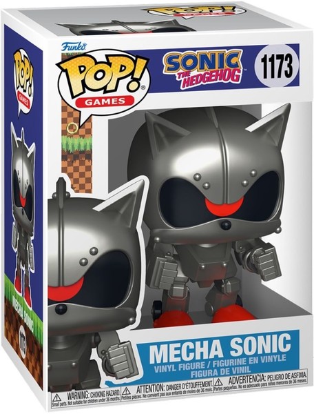 Gadget - Sonic The Hedgehog: Funko Pop! Games - Mecha Sonic (Vinyl Figure 1173)-image