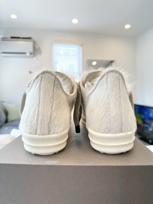 WOW The Dlo2 うお座 US 9.5 Size 9.5 - Rick Owens Concordians Jumbo Laced Low Milk Fur for