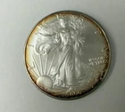 Lot of 2  2000 - 2001  American Silver Eagle .999 - Light Toning on the Rim