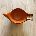 Vintage 1960s Bird Bowl Alvino Bagni Ceramic Orange and Black 6” Wide Italy Art — photo 8