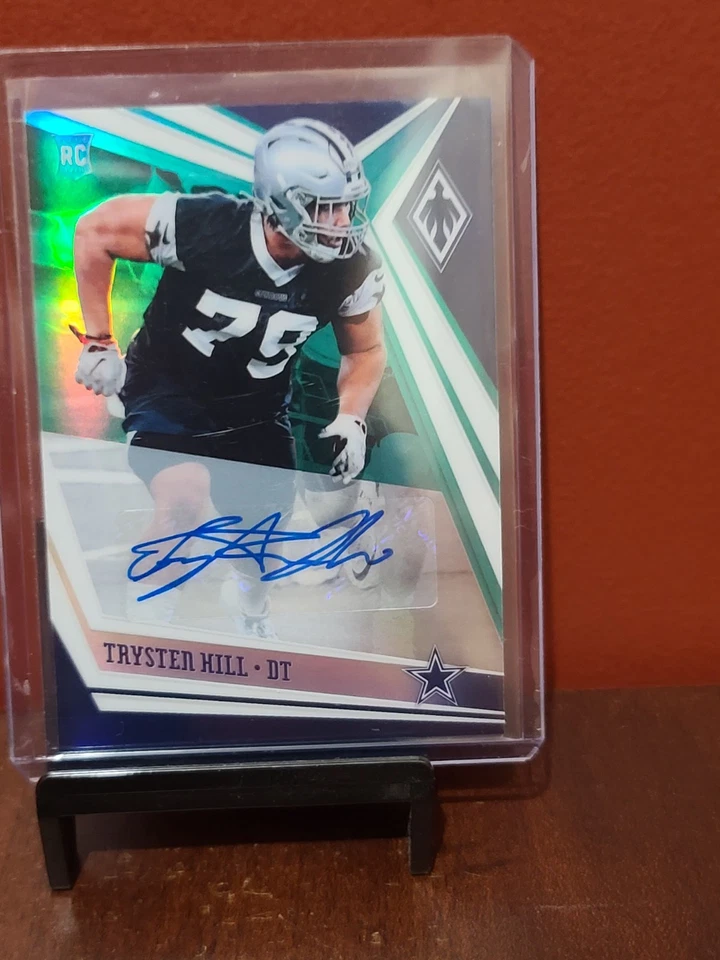 2019 Phoenix Rookie Auto Green #179 Trysten Hill Dallas Cowboys #'d 3/10 - Image 2 of 3