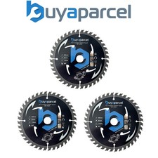 3x BAP Trade Pro Circular Saw Blade 165mm X 20 40 Teeth Carbide Tipped Long Life