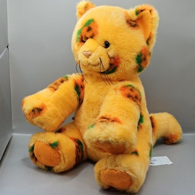 Build A Bear Kürbis Kätzchen Original 2008 Halloween Plüschtier Stofftier Orange Katze
