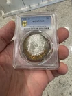 1904 O Morgan Dollar PCGS MS 63 Plus A 1912 S Barber Half PCGS F 12 Very Nice