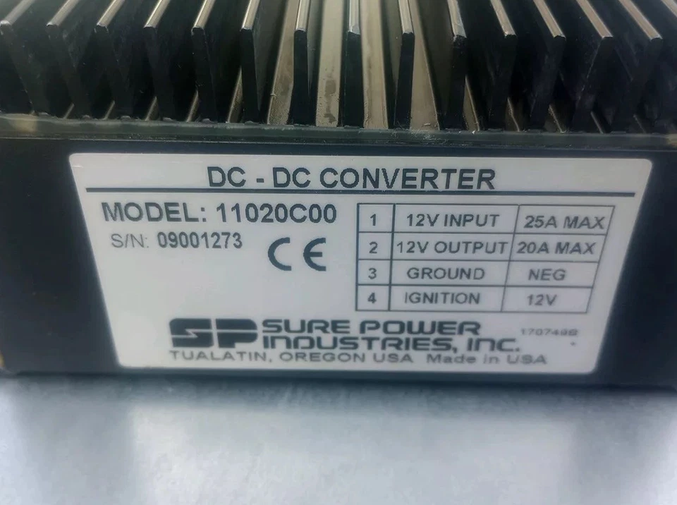 Sure Power Industries - Model 12010C00 DC-DC Converter - Image 2 of 3