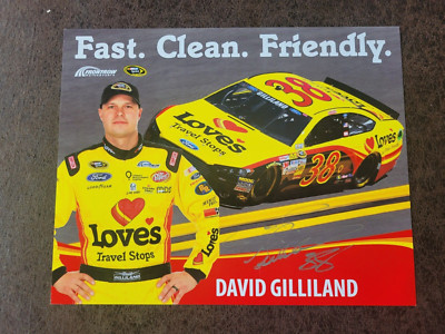 2007 Love'sTravel Stops David Gilliland Large Postcard - NASCAR - Autographed!
