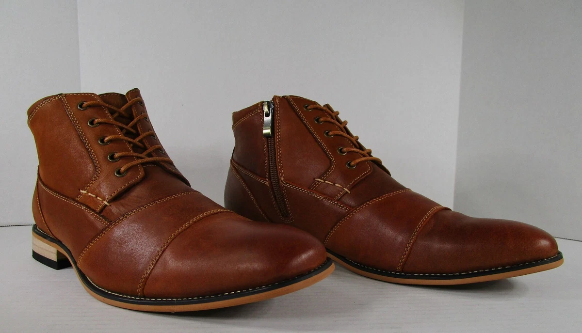 Kunsto Genuine Leather Ankle Boot U.S. Men s Sz 10.5 EU 44 Shoe UK 10 Footwear
