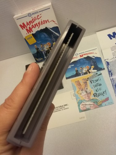 MANIAC MANSION NES NINTENDO CIB POSTER INSERTS 1990 JALECO LOOKS GREAT - Picture 9 of 23