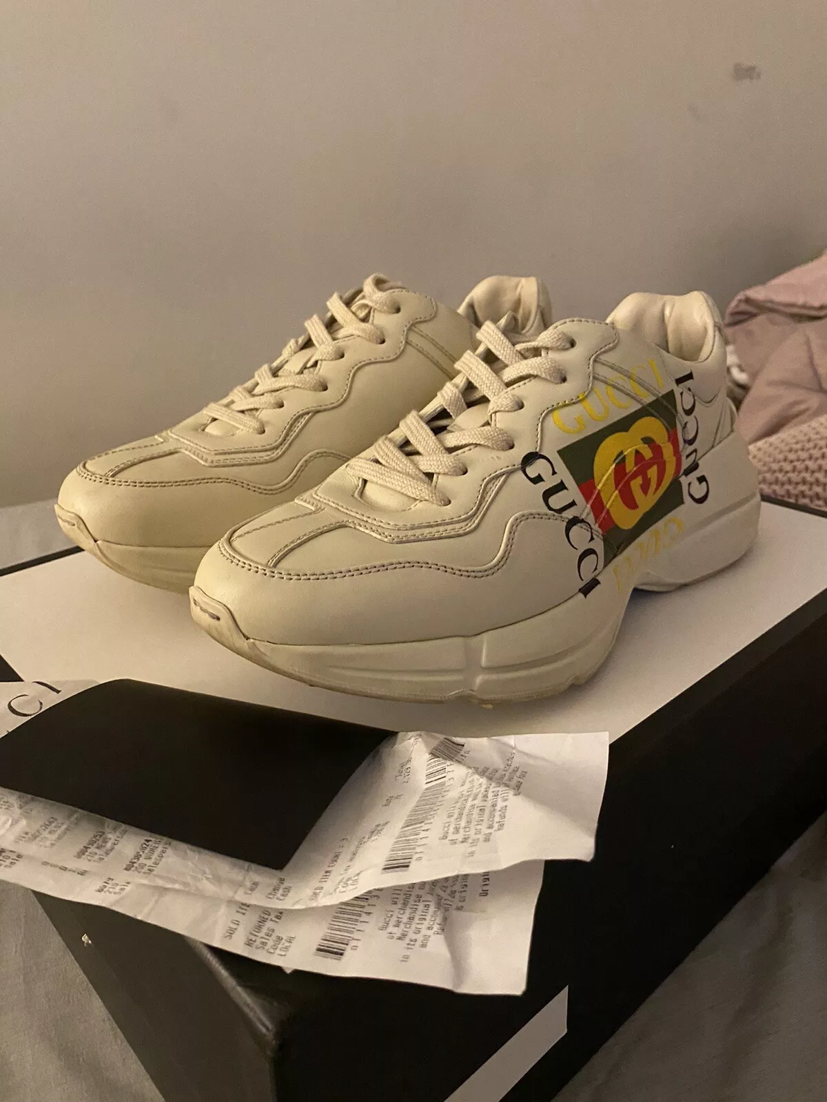 Baskets Gucci Rython taille 5 coupe plus grande