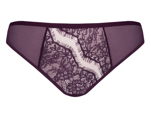 Set reggiseno con ferretto Gorsenia Violet taglia 65G UK 30F slip brasiliano taglia 40 maglia e pizzo - Foto 5 di 9